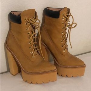 COPY - Jeffery Campbell's timberlands boots heels